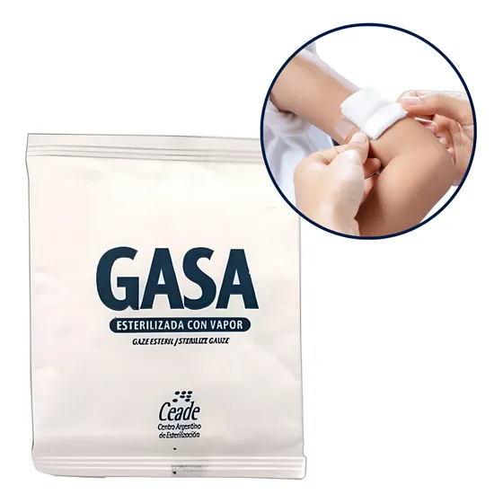 Gasas Estériles En Sobres De 2 Unidades 30x30cm X100 Sobres