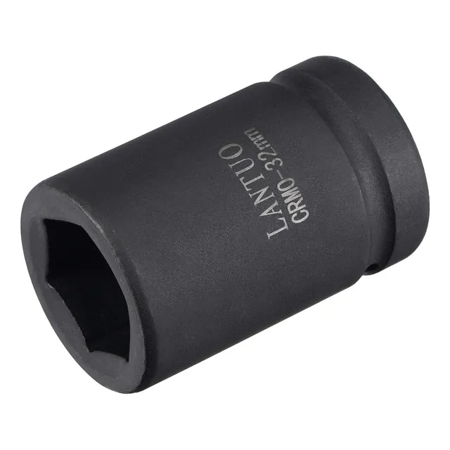 Enchufe De Impacto Uxcell 1 Drive By 32 Mm Y 6 Puntos, Cr...