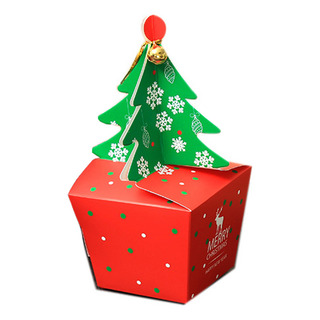 Caja De Galletas Con Forma De Árbol De Navidad, 30 Unidades, Caja De Galletas Con Forma De Árbol De Navidad, 30 Unidades,