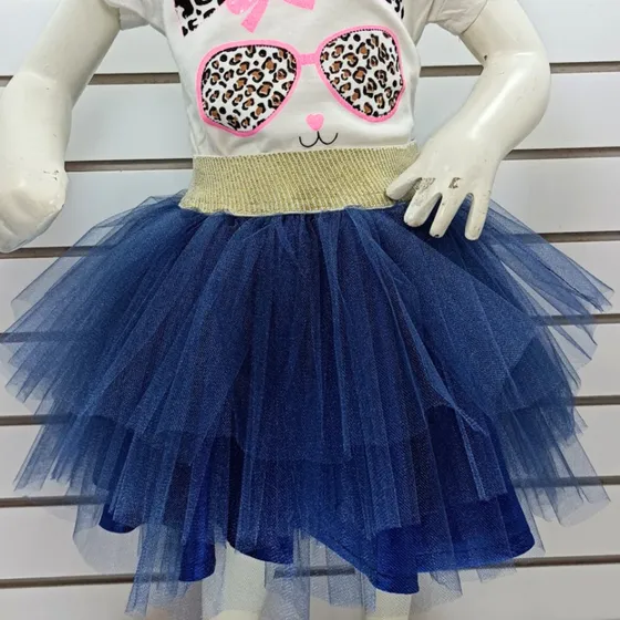 Tutus De Colores Para Niñas Pretina Plateada Y Dorada