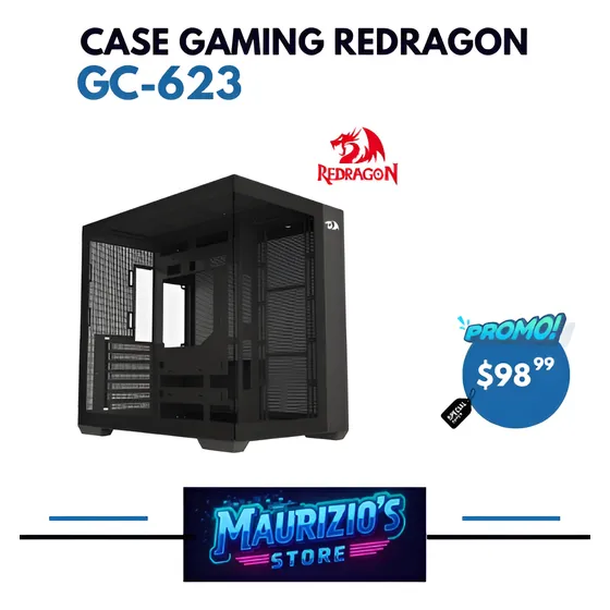 Case Pc Gaming Redragon Mid Tower Gc-623