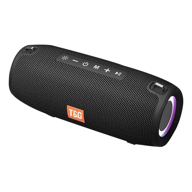 Bocina Bluetooth Portátil Inalámbrica Rgb Negro 600w 3600mah