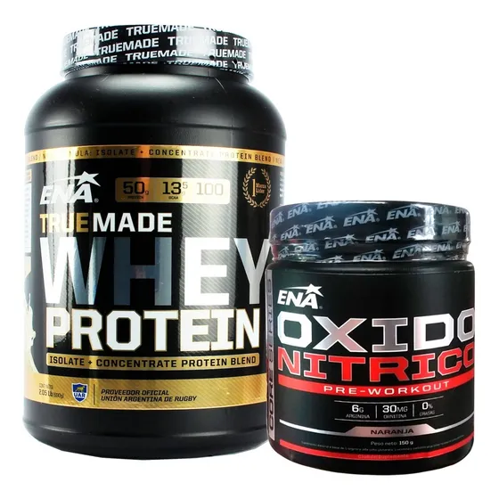 Combo Prohormonal Aumenta Testo Proteína + Oxido Nítrico Ena