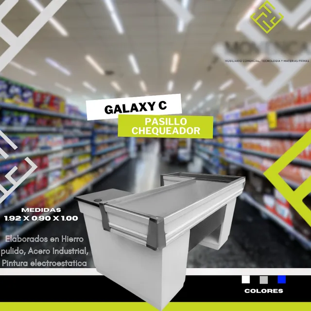 Pasillo De Cobro Para Supermercado , Mueble De Caja