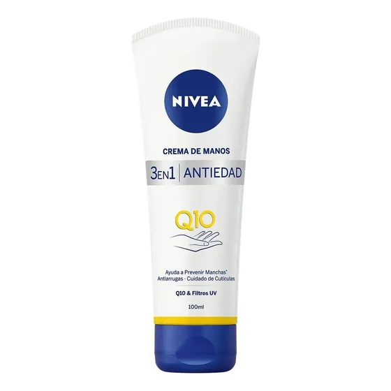 Crema para manos Nivea Q10 Crema para Manos- Cuidado Antiedad en tubo 100mL