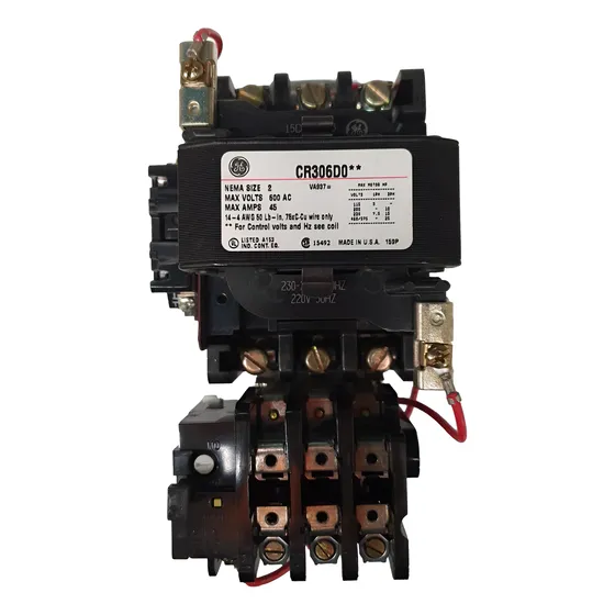 Arrancador Ge De Motor Magnético Cr306d003