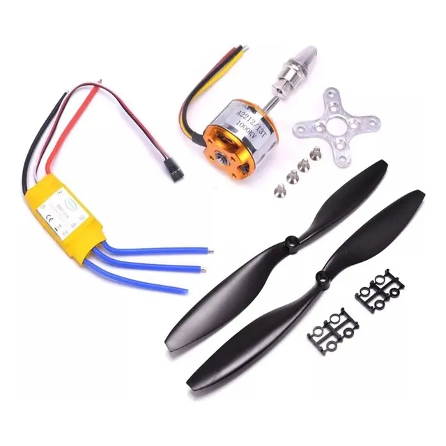 Kit Motor Brushless A2212 1000kv  Esc 30a Hélices Y Soporte