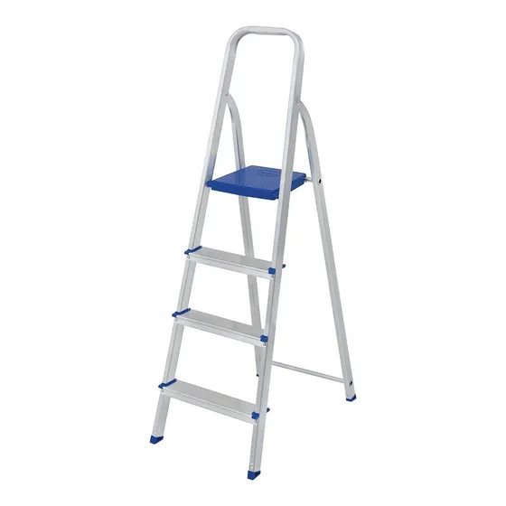 Escalera Aluminio Mor 4 Escalones 85cm Altura Utilizable