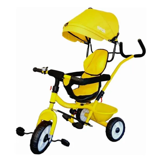 Triciclo Coche Infantil 360 Con Capota Y Canasto- Tinok
