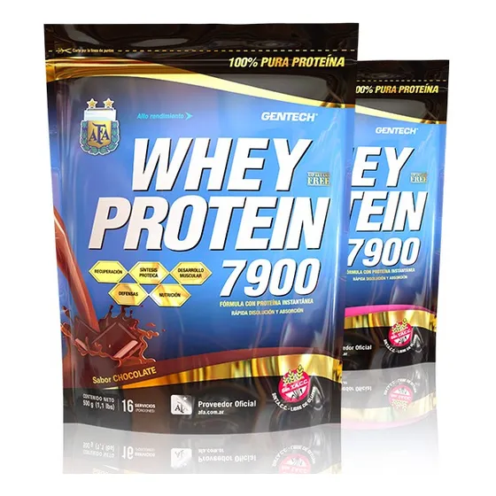 Whey Protein 7900 1kg Gentech Sin Tacc Proteína De Suero