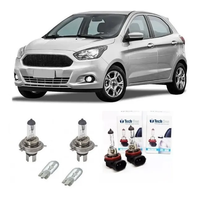 Kit Lâmpadas Tipo Original Ford Ka 2020 Farol H4 Milha H11