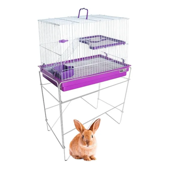 Gaiola Para Coelho Andar E Suporte Grande Premium