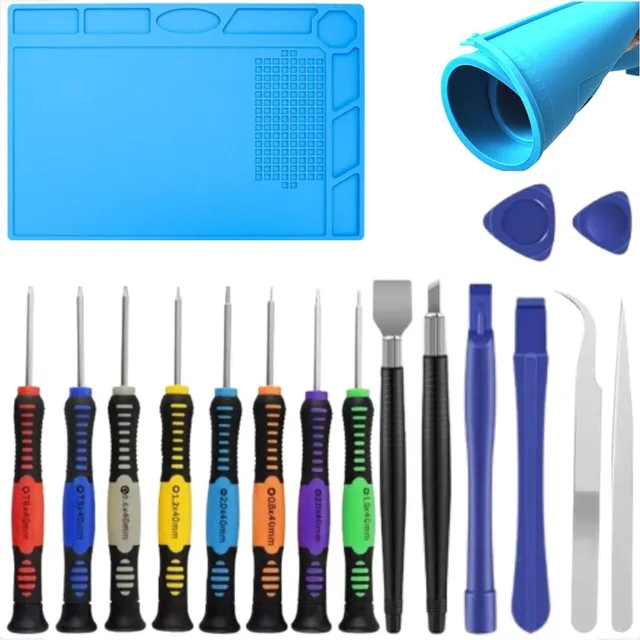 Kit Reparos De Celular E Eletrônicos + Manta Antiestática