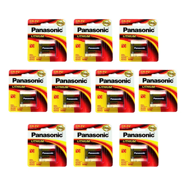 Pilas Crp2 Panasonic Litio, 10 Piezas