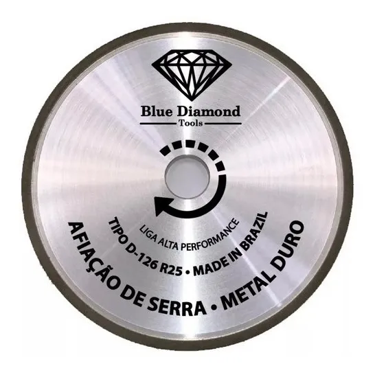 Rebolo/disco Diamantado Blue Diamond P/ Afiar Videa Afiação