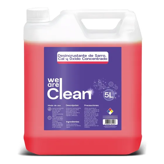 Desincrustante De Sarro, Cal, Oxido  5 Litros We Are Clean