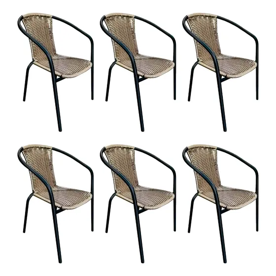Combo X 6 Oferta Sillas De Interior Exterior Balcon Terraza