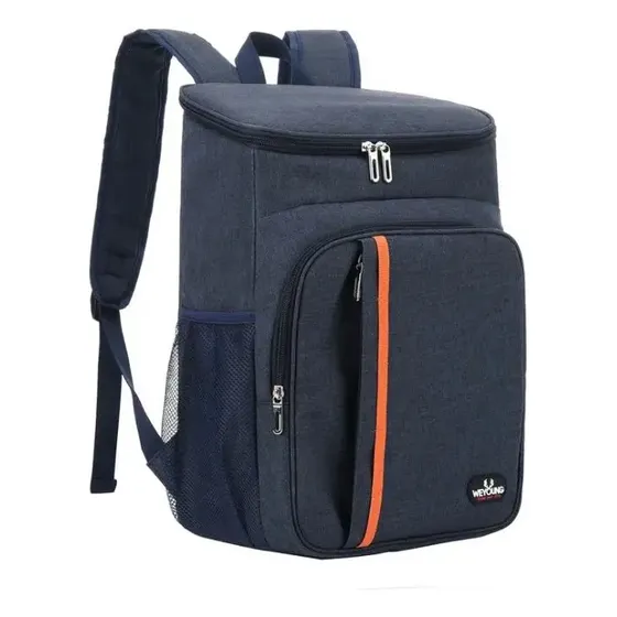 Mochila Térmica Cooler Bebidas Viagem Unissex Impermeável Cor Preto