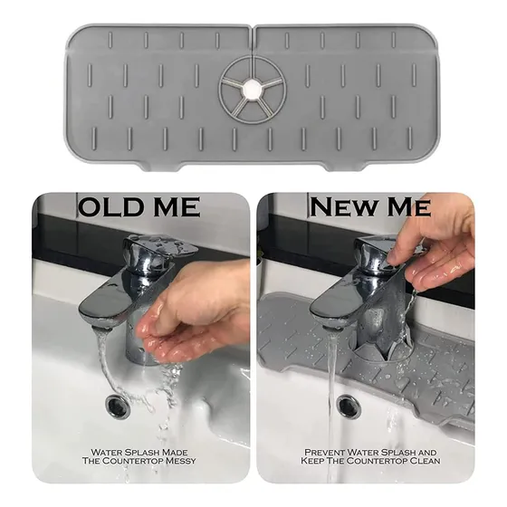 Bandeja Silicona Anti-salpicaduras Para Grifos De Agua