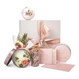 Caja De Regalo Para Spa Laurgifts Orchid & Jasmine Con Vela Caja De Regalo Para Spa Laurgifts Orchid & Jasmine Con Vela