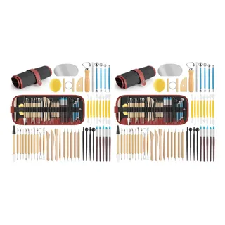 Kit De Ferramentas Para Escultura Em Argila, 2 Peças