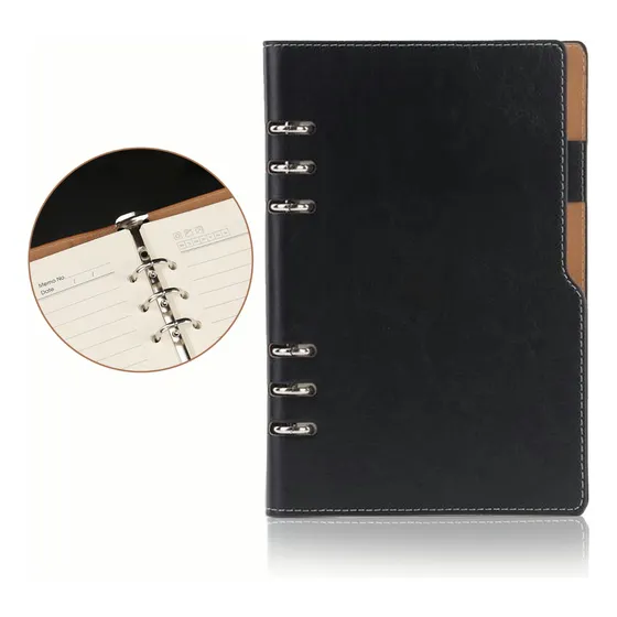 Libreta Vintage De Piel Cuaderno Curpiel A5 De Hojas Suelta