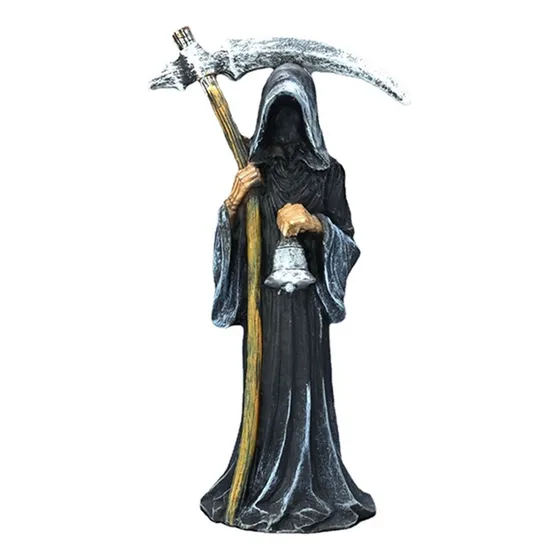 Estatua De La Santa Muerte De Pie, Decorativa, Sombría, Scyt