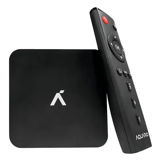 Smart Tv Box 4k Stv-3000 Netflix Youtube Spotify Disney Cor Preto