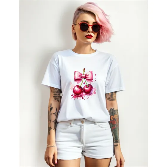 Remera Dama Mujer Hipichic Fruto Rojo Cereza Love Cherry 10a