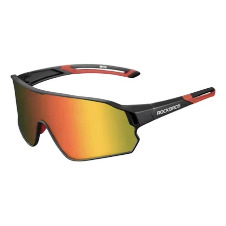 Lentes Polarizados Negro/Rojo Ciclismo Running Rockbros Deportivos 10135bk