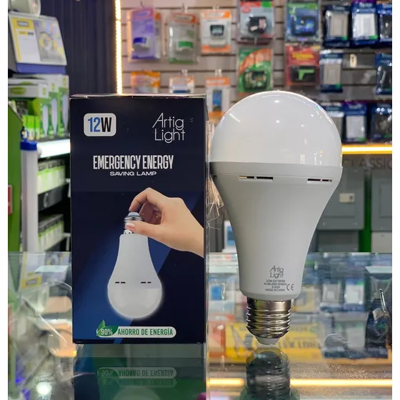 Bombillo Led Marca Artig Light Recargable Rosca E27 12w6500k