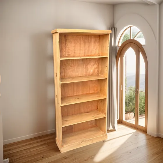 Biblioteca Inglesa De Madera 80 Cm ¡organizá Con Estilo!