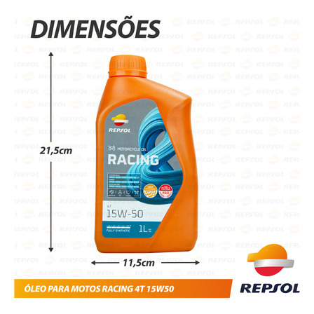 Óleo Repsol Moto Racing 15w50 4t 100% Sint 1 Litro Óleo Repsol Moto Racing 15w50 4t 100% Sint 1 Litro