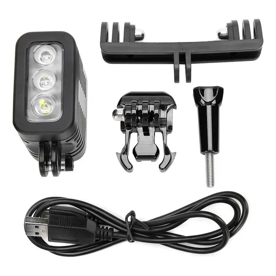 Y Mini Subacuático Buceo Luz De Relleno Led Clip Para Gopro