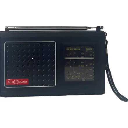 Radio Portatil 7 Faixas A Pilhas Motoradio Retro Mrp37-pt
