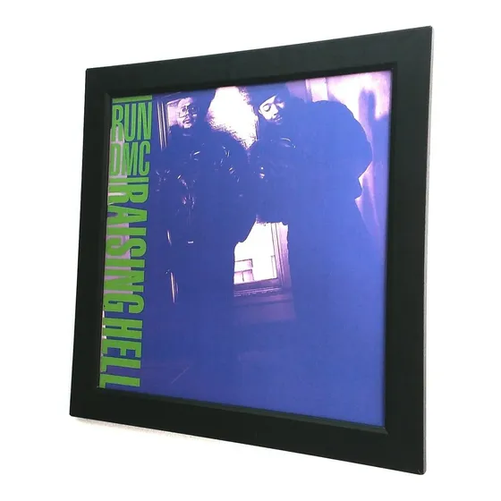 Quadro Lp Run Dmc Raising Hell Quadro Capa Do Disco De Vinil