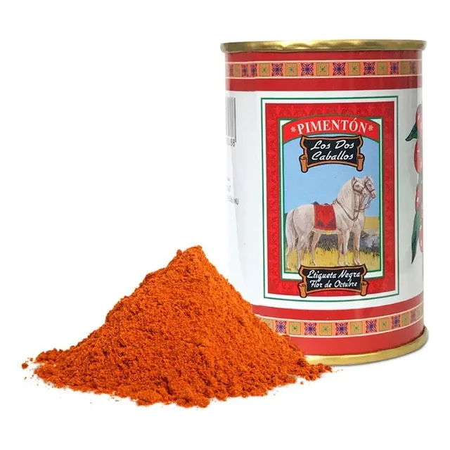 Pimentón Dulce Puro Paprika Español Dos Caballos 90g