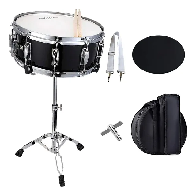 Set De Tarola Adm 14 Para Niños, Kit Principiante Negro