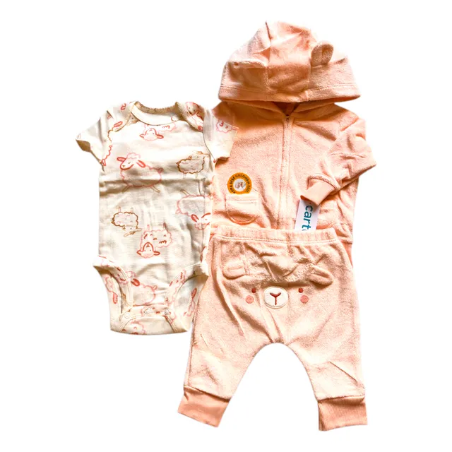 Conjunto Safari Carters Para Niña Recién Nacida Set X 3 Piez