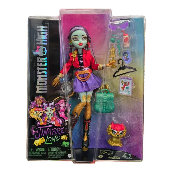 Monster High Fashion Muñeca Jinafire Long Accesorios Y Mascota 30cm