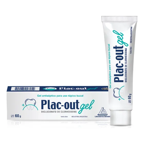 Gel Bucal Antiséptico Plac-out X 60g