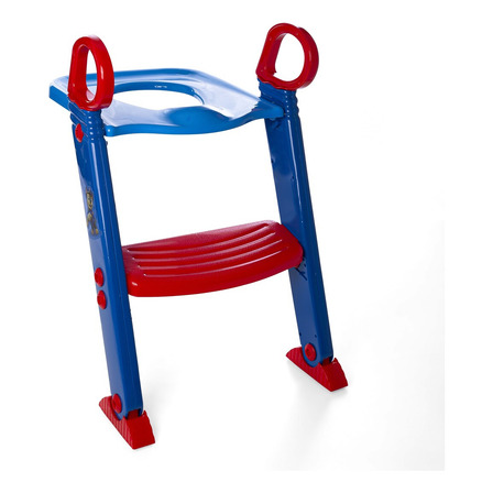 Assento Redutor Escadinha Vaso Sanitário Infantil Cor Azul Assento Redutor Escadinha Vaso Sanitário Infantil Cor Azul
