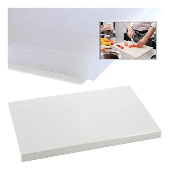 Tabla De Polietileno De Grado Alimenticio 40 X 60 X 2.5cm