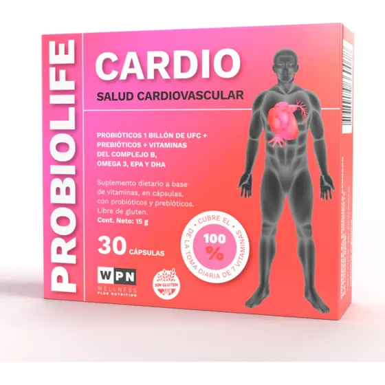 Probiolife Cardio X 30 Capsulas Salud Cardiovascular Sabor Sin sabor