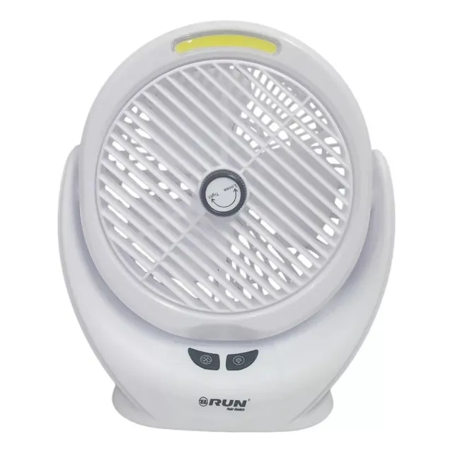 Ventilador 6 Linterna Led Recargable 4h Aspas Giratorio