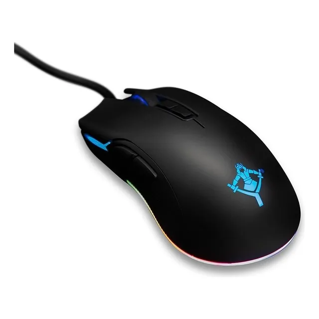 Mouse Gamer Yeyian Óptico Claymore Serie 2000, Alámbrico, Retroiluminación Rgb, USB, 12.000DPI, Negro, YMT-V70