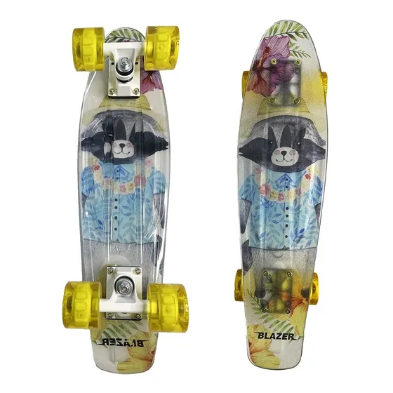 Patineta Cruiser Diseño E Penny Llantas Led