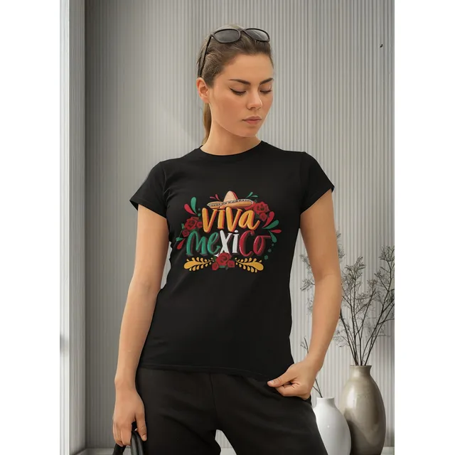 Playeras Personalizadas Fiestas Patrias Viva México 03 Dtf