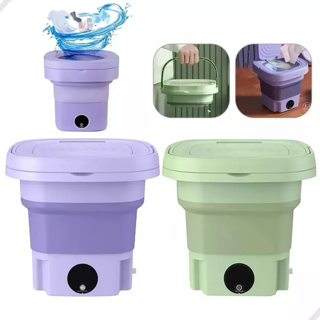 Mini Maquina De Lavar Roupas Portátil Dobrável - 11 Litros