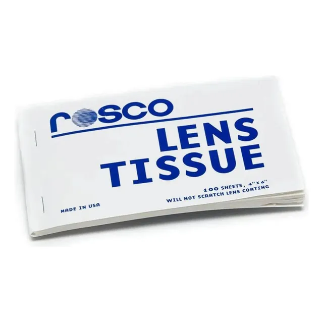 Lenços De Papel Limpa Lentes Rosco Lens Tissue - Kit Com 100